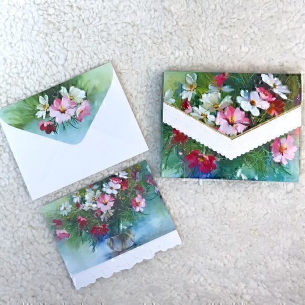 Carol Wilson Fine Arts Blank, Embossed, Boxed Notecards - Set of 10
